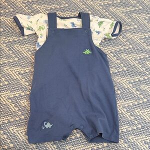 Kissy Kissy Navy Dinosaur Romper